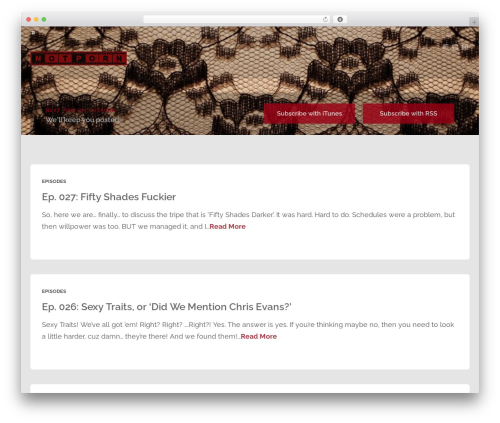 Podcaster WordPress theme - notpornpodcast.com