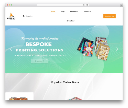 Pricom WordPress theme - paperaft.com