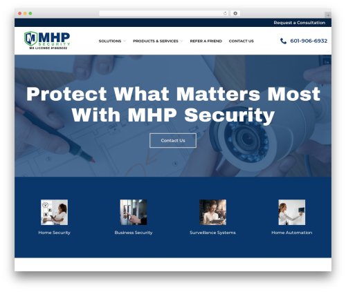 Reach Local business WordPress theme - mhpsecurity.com