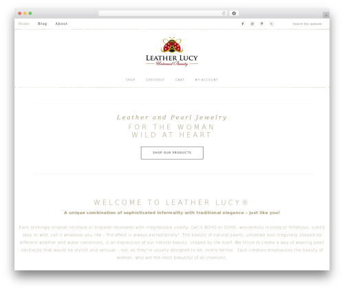 Refined Theme WordPress website theme - leatherlucy.com