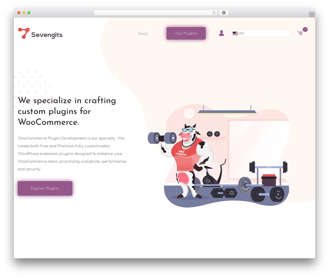 SevenGits WordPress ecommerce theme - sevengits.com