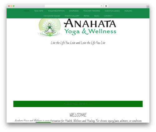 Theme WordPress Birch - anahatayogaandwellness.com