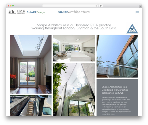 Theme WordPress Shape Architecture Theme - shapearchitecture.co.uk