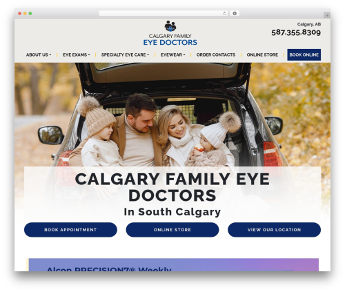 Sticky footer main WordPress plugin - calgaryfamilyeyedoctors.com