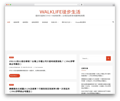 Web Log WordPress theme - walklifetw.com Web Log WordPress theme - walklifetw.com