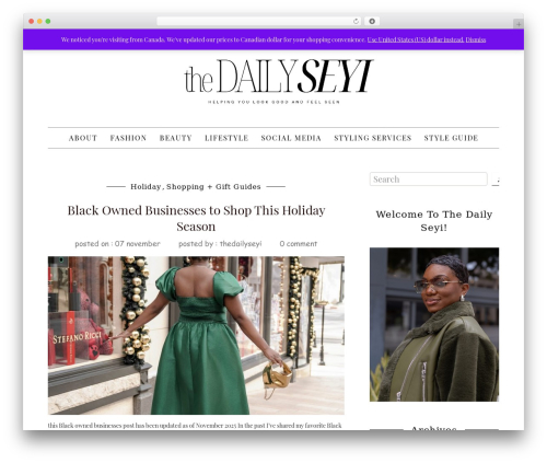 WordPress theme daisy - www.thedailyseyi.com