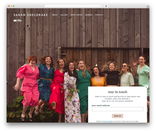 WordPress theme Divi - sarahsheldrake.co.uk