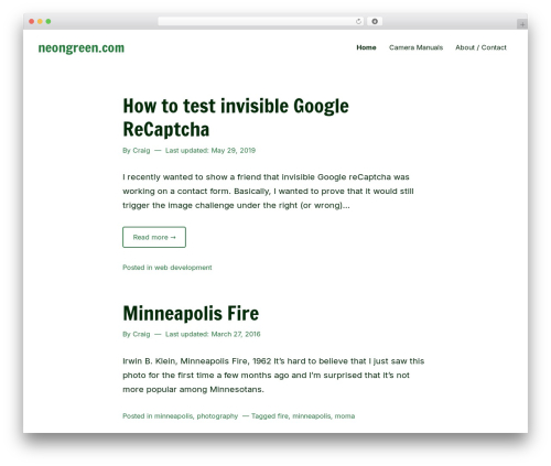 WordPress theme Markiter - neongreen.com