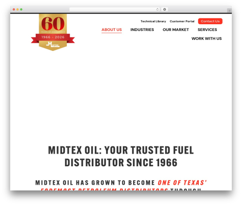 WordPress theme Midtex - midtexoil.com