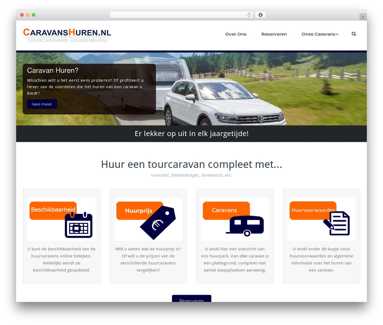 BusiProf Pro WordPress theme - caravanshuren.nl
