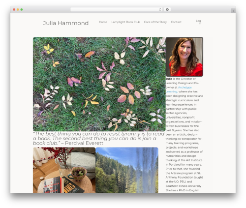 Divi WordPress theme - juliahammond.com