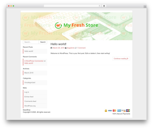 Fluid WP Theme WP theme - easyshopsuperstore.com