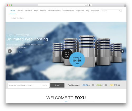 Foxuhost WordPress theme - domainercademy.com