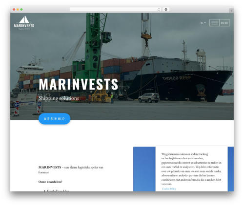 Marinvests WordPress theme - marinvests.be