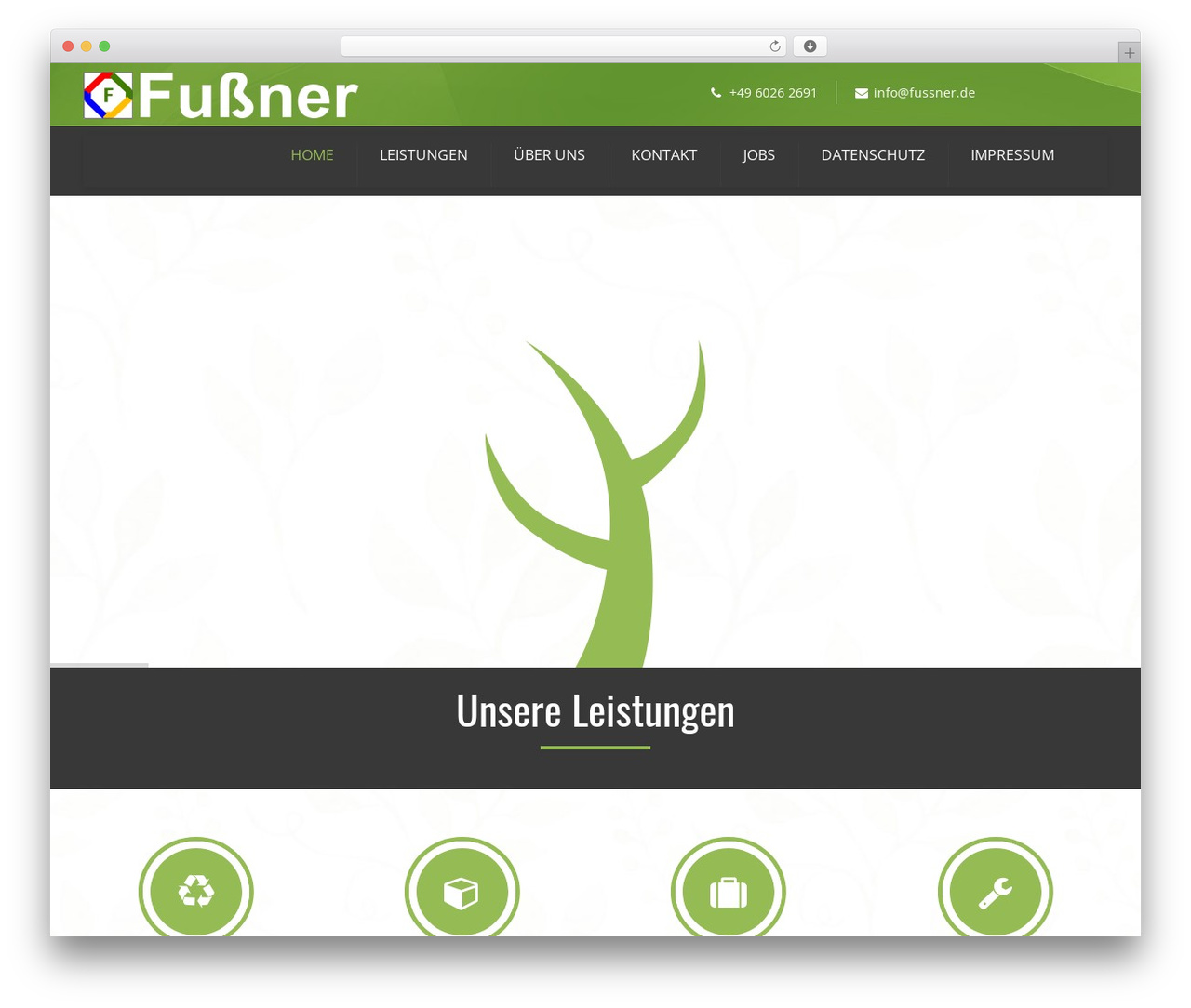 Theme WordPress Ecorecycle - fussner.de