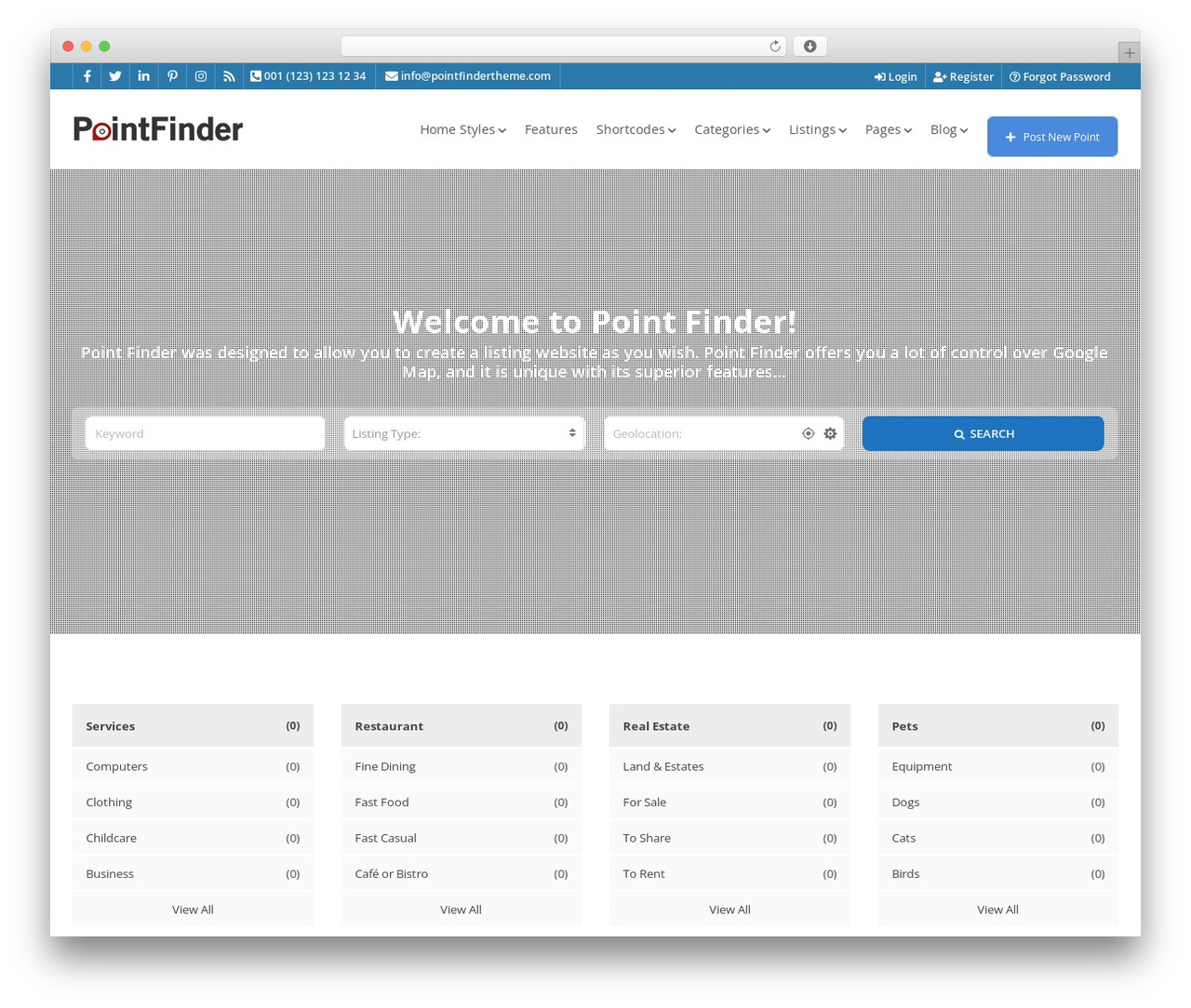 Theme WordPress Pointfinder - negoxyos.com