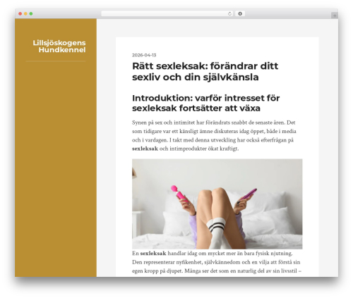 WordPress theme Rams - lillsjoskogens.nu