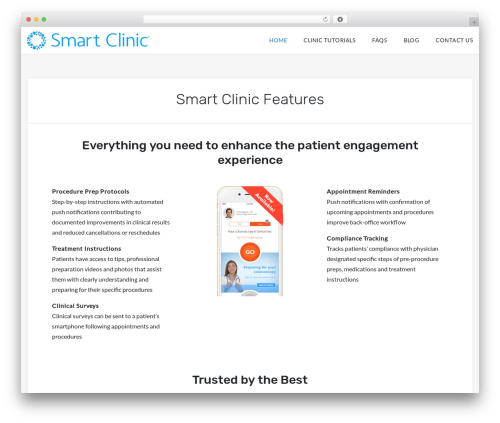 WordPress website theme SoftPoint - smartclinicapp.com