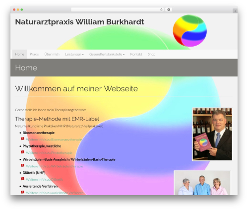 WP theme Flat Bootstrap - heilpraktiker.ch
