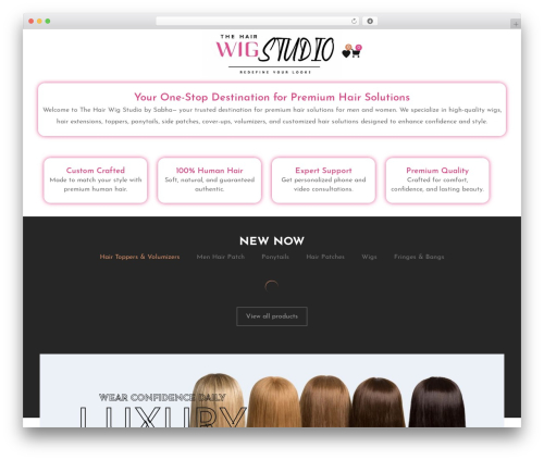 Zumma WordPress theme - hairwigstudio.com