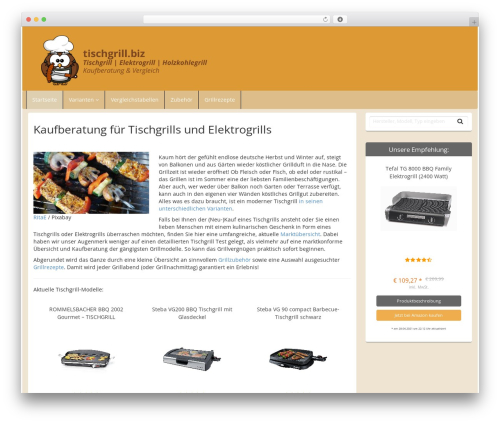 Affiliate-Theme WordPress website theme - tischgrill.biz