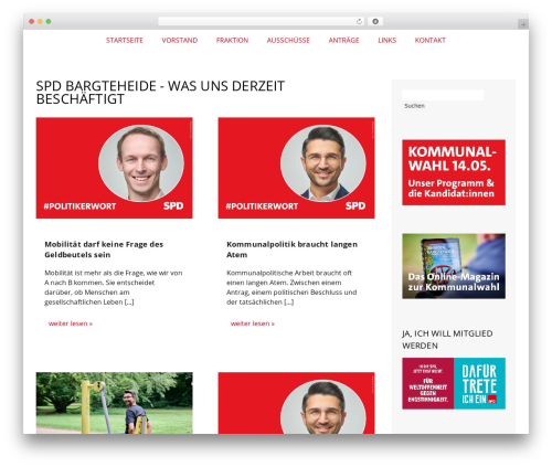 Best WordPress theme Web Labels Basic - spd-bargteheide.de