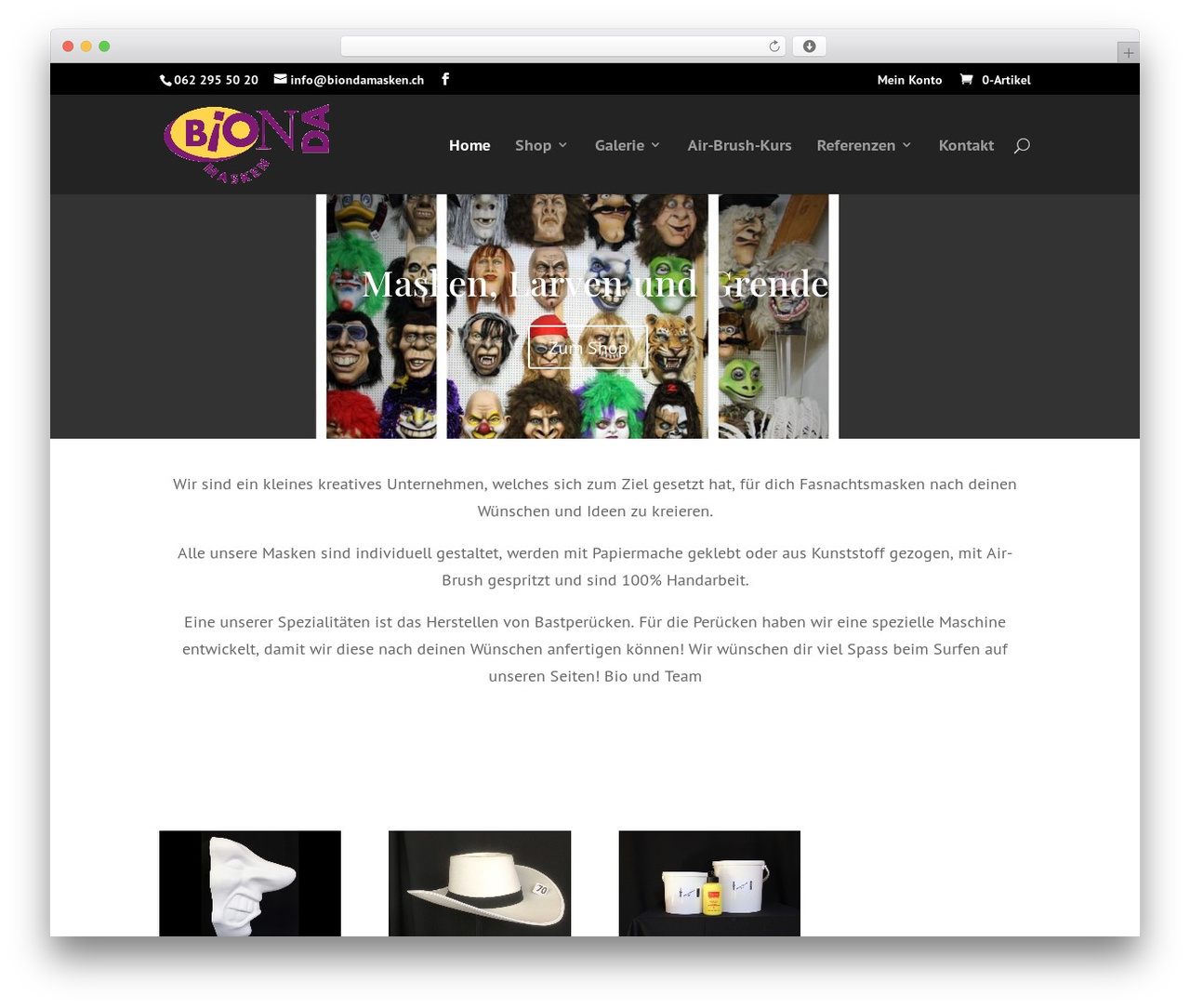 Bionda WordPress theme - biondamasken.ch Bionda WordPress theme - biondamasken.ch