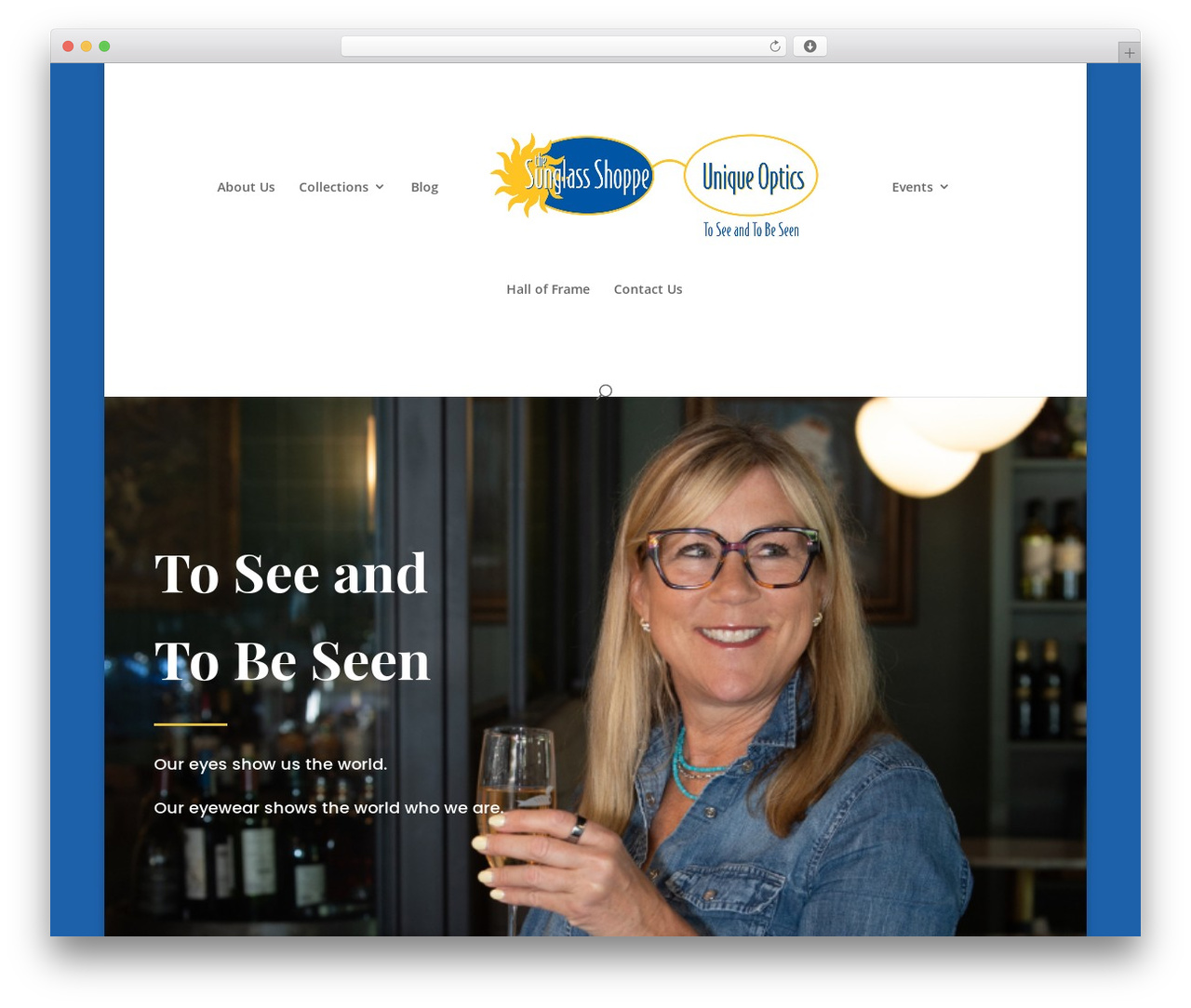 Divi theme WordPress - sunglass-shoppe.com