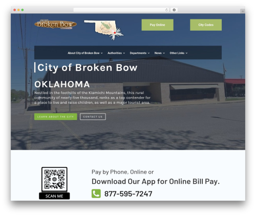 Divi WordPress theme - cityofbrokenbow.com