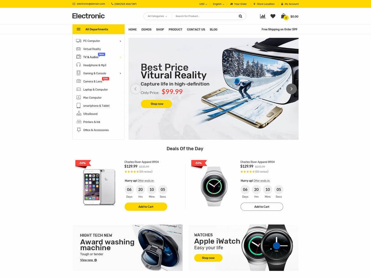 Electronics Child theme WordPress by KuteThemes