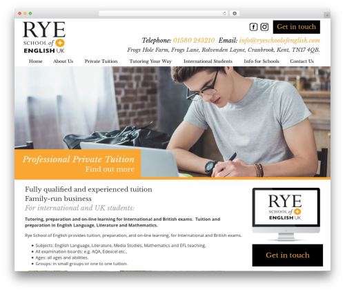 FAT Base Theme theme WordPress - ryeschoolofenglish.com