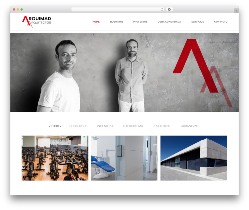 Flora WordPress theme - arquimadarquitectos.es