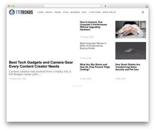 Spotlight WordPress theme - ttitrends.com