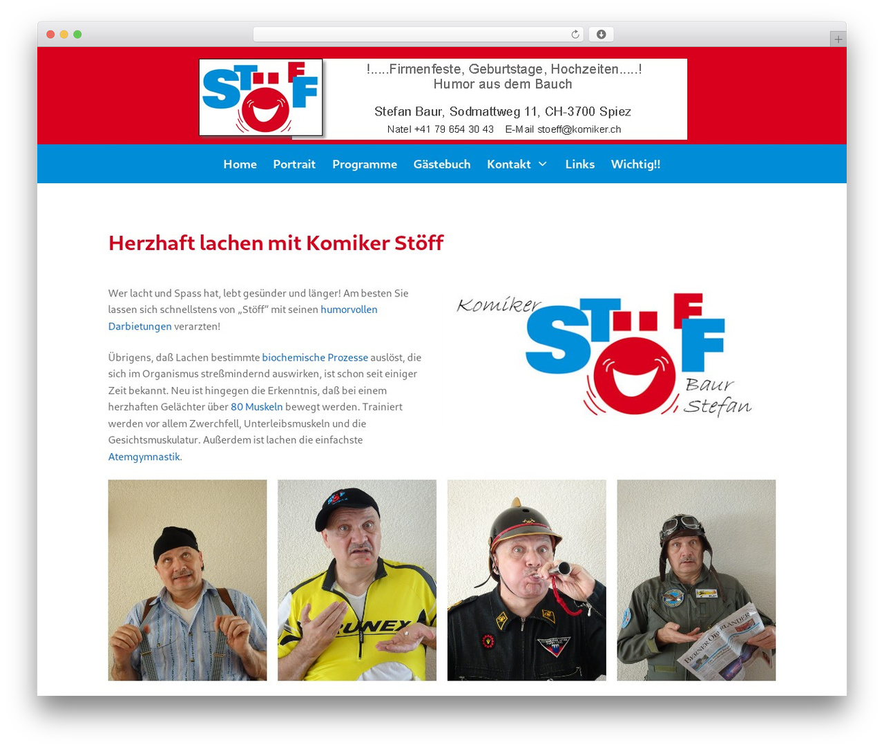 Suki WordPress theme - komiker.ch