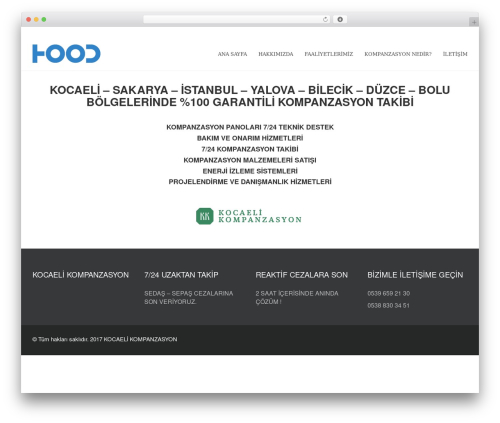 Theme WordPress Hood Theme - kocaelikompanzasyon.com