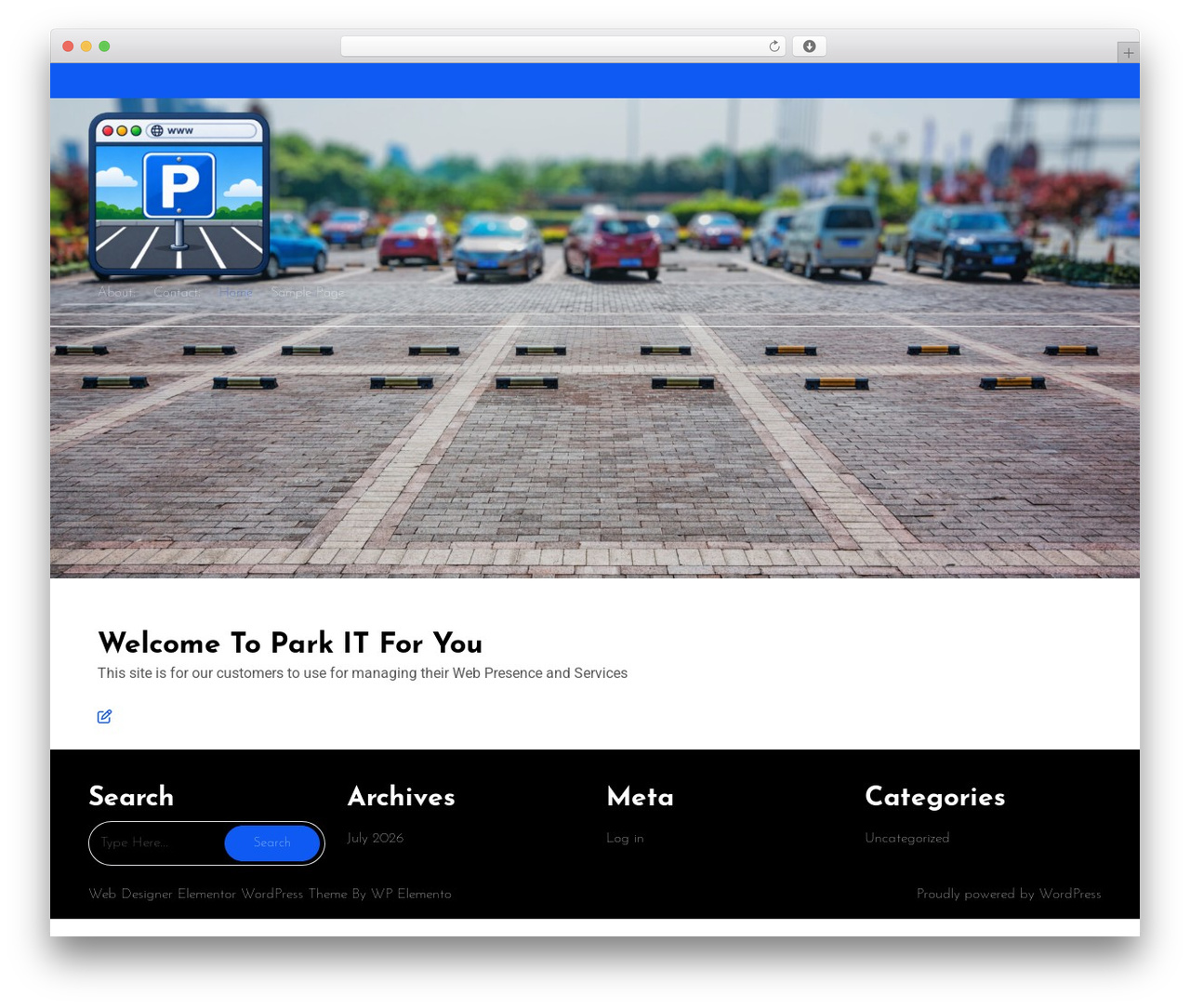 Theme WordPress Web Designer Elementor - parkitforyou.com Theme WordPress Web Designer Elementor - parkitforyou.com