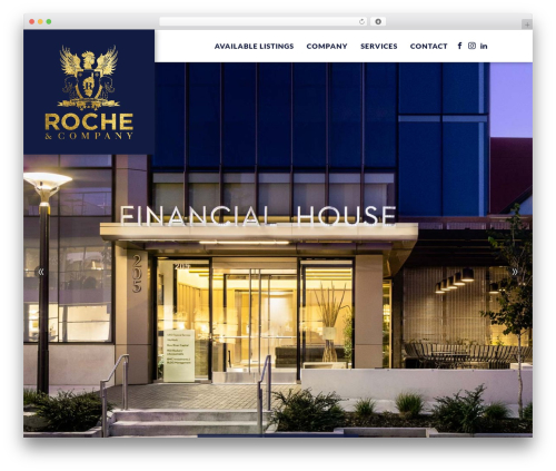 WordPress theme Roche - rochecompany.com