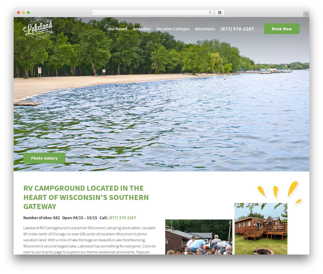 WordPress theme rvmicro - lakelandcampingresort.com