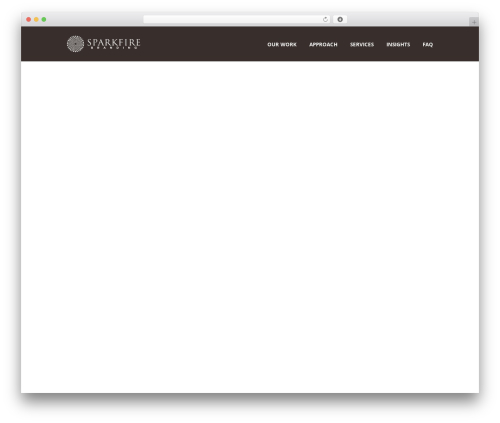 WordPress website theme SparkFire - sparkfirebranding.com