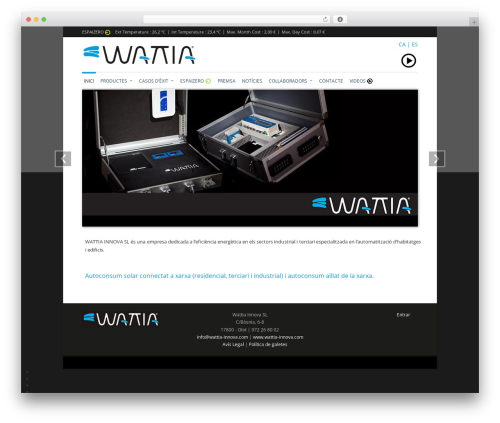 Sliding social icons WordPress plugin - wattia.energy