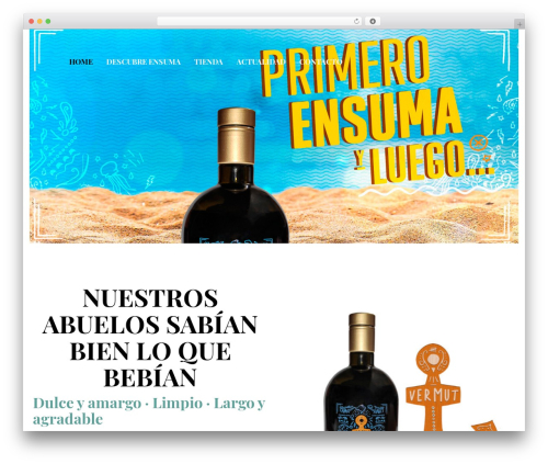 WP theme Nutritious - vermutensuma.com