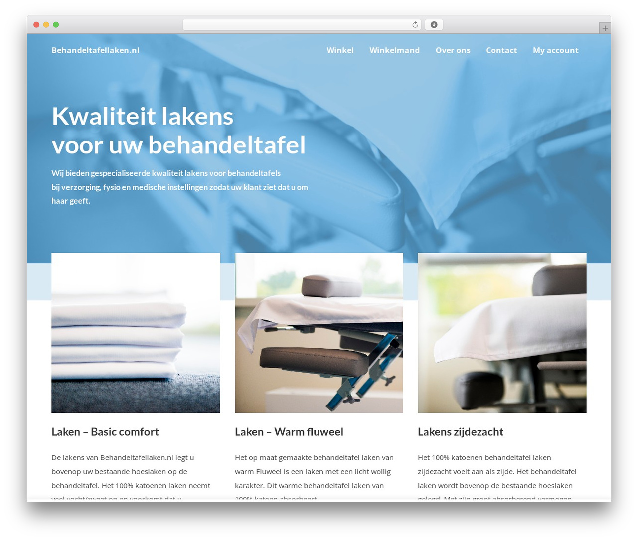 Code-Rehab theme top WordPress theme - behandeltafellaken.nl