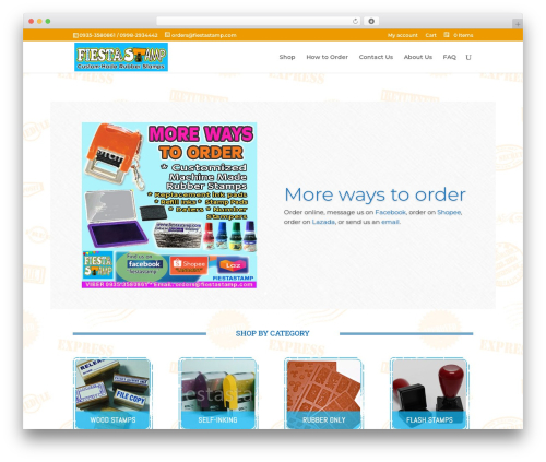 Divi WordPress theme - fiestastamps.com