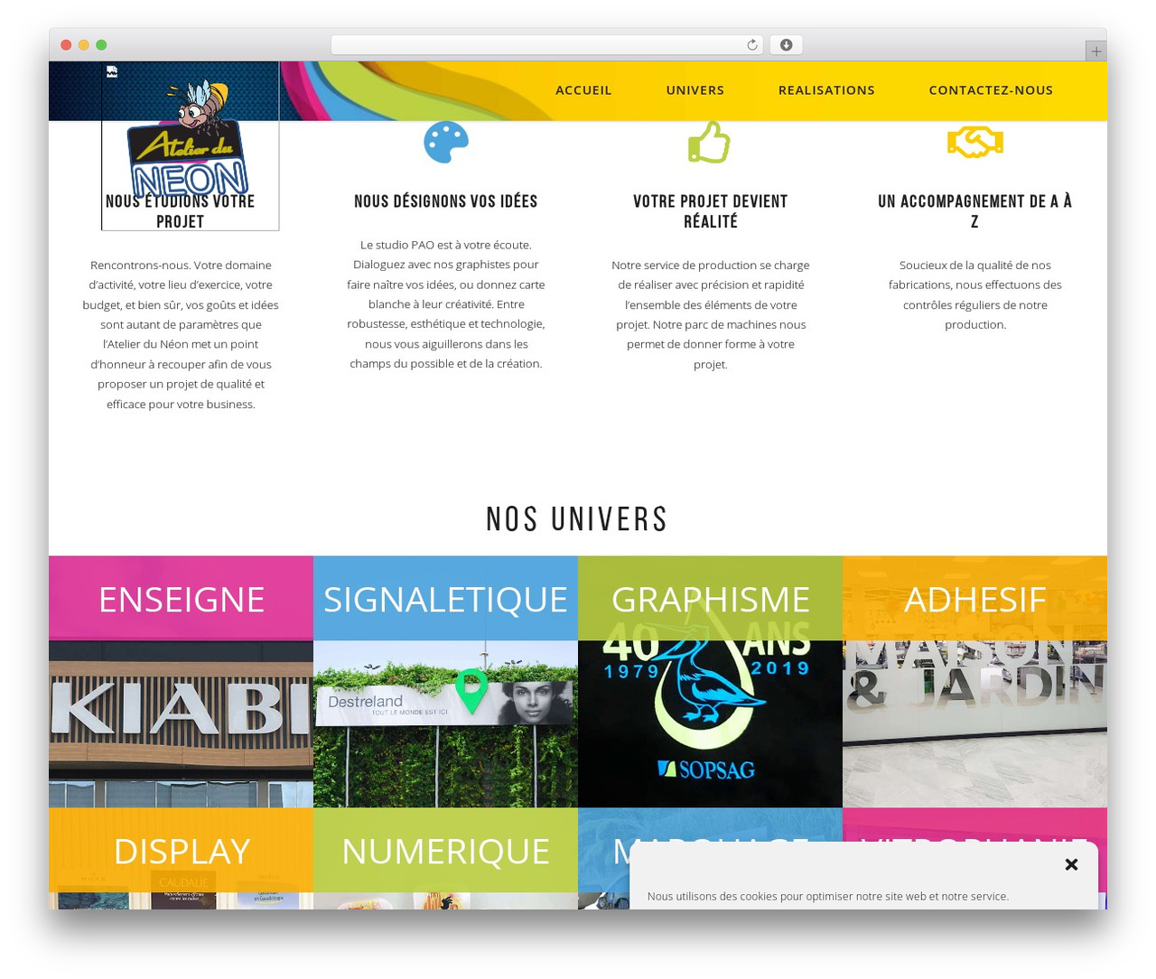 Essential WordPress theme - atelierduneon.com