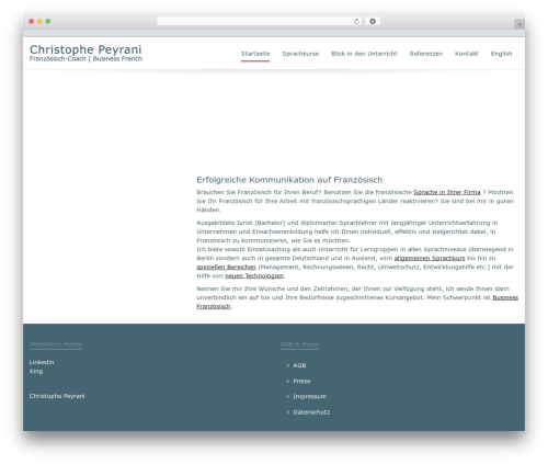 Flexform business WordPress theme - peyrani.de