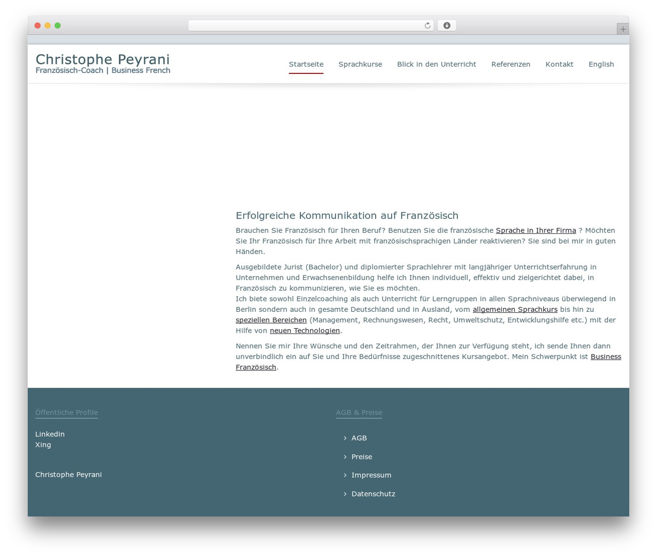 Flexform business WordPress theme - peyrani.de