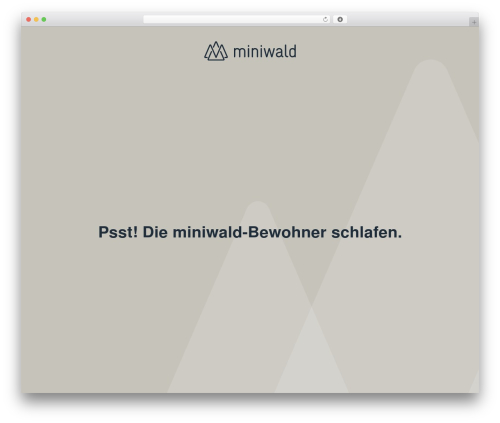 Hello Elementor WordPress theme - miniwald.ch