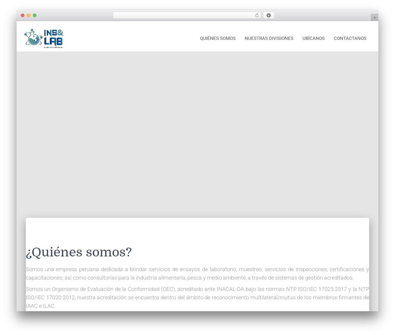 Hestia best WordPress theme - insylabsac.com