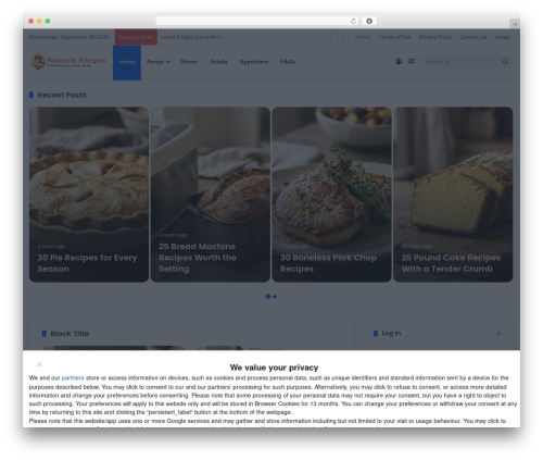 Tasty recipes WordPress plugin - nannyisrecipes.com