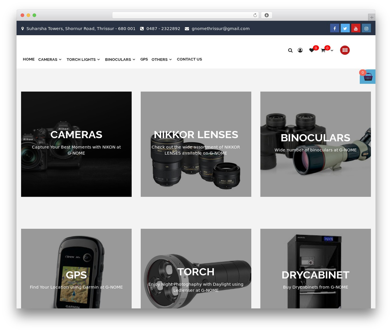 Minimal Shop WordPress store theme - gnome.co.in